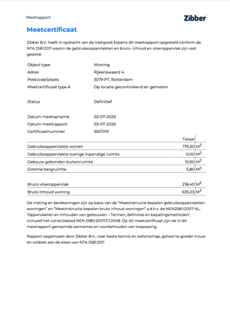 Floorplan - Rijkenswaard 4, 3079 PT Rotterdam